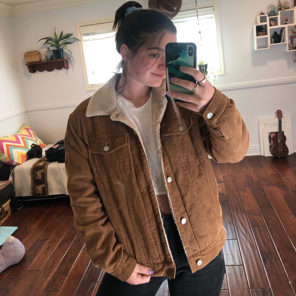 Brown corduroy jacket